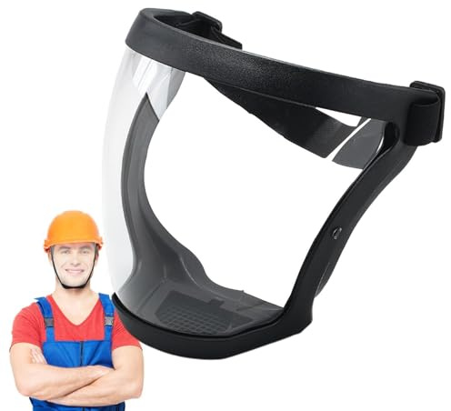 Masque de protection du visage anti-buée avec sangle réglable - Équipement de protection pour adultes - Protection du visage pour le travail