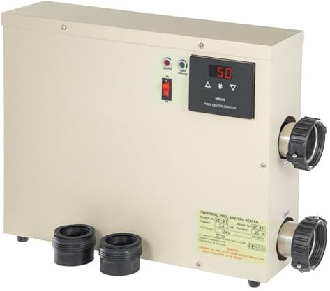 ZYJIX Máquina Baño Sauna, 11 KW Calentador Agua Digital Eléctrico, Termostato, Calentador De Piscina, SPA, Bañera De Hidromasaje, Calefacción De Baño