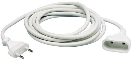 3 m Verlängerungsschlauch weiß 2 x 1 mm