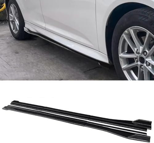Auto-Seitenschweller für BMW M4 2014-2019, Seitenspoilerverlängerungen, ABS/Schwarz,A-Carbon Fiber Look