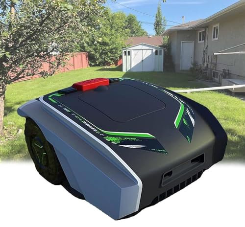 LQQYJSM Robot Cortacésped con Control por Aplicación para Jardín, Carga Automática/Evitación Automática De Obstáculos para Un Césped Bien Cuidado, Cortacésped con Inteligencia Automática