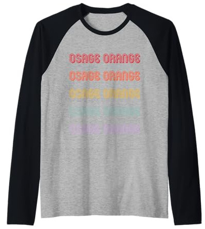 Orange Osage Manche Raglan