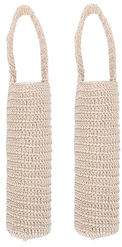 HEMOTON Baumwoll Wasserflaschenträger Handgewebt Mit Tragetasche Leichte Wasserflaschenhülle Mit Trageschlaufe 800-1000 Ml Für Outdoor Und Rucksack