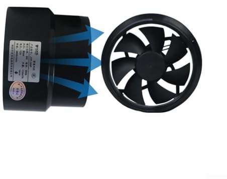 Ventilatore di scarico canalizzato, 12 V, aspiratore da cucina in linea, silenzioso, per bagni, polli, magazzini, serre (presa d'aria)