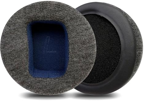 Nullmini Ersatz-Ohrpolster aus Velours für Beyerdynamic DT770/Pro DT880/Pro DT 990/Pro MMX300 Custom One Pro Kopfhörer, Dunkelgrau