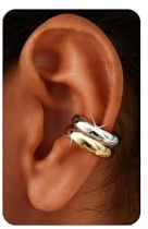 Kakonia Ear Cuff Pendientes No Piercing, Pendientes Mujer Chunky Earcuff Pendiente Sin Agujero de Clip para Cartílago Pendiente de clip para Niñas Hipoalergénicos Regalo de Joyería-GS