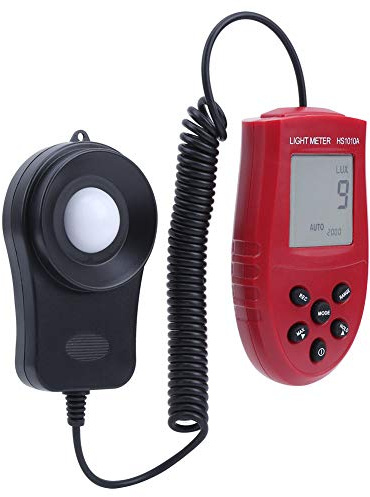 Akozon Fotometro Luxmetro Portatile HS1010A Digitale con Misurazione Automatica della Portata e Misurazioni FC e Lx Precise per Scuole, Ospedali e Uso Domestico