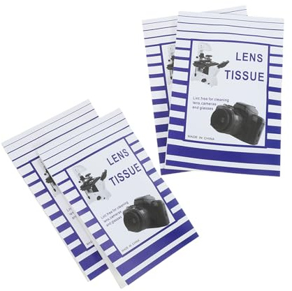 BELLIFFY 200 Pezzi Salviette Pulizia Lenti in Carta Bianca per Smartphone e Fotocamere Superficie Estesa, Rimuove Macchie, per Ufficio e Scuola