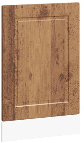 Mhdvray Mascherina per lavastoviglie Porto 45 x 1,5 x 67 cm, in legno vecchio, robusto pannello frontale da cucina, per lavastoviglie, design moderno, adatto per credenza e armadio da cucina