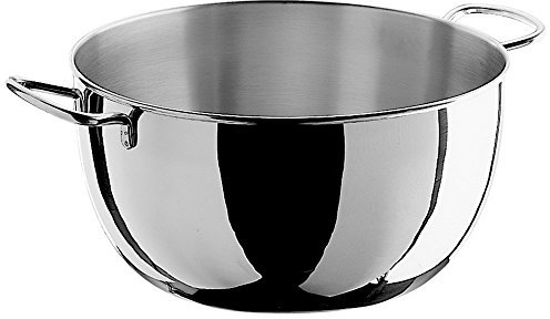 Pinti Inox 50903640 Bol 2 poignées, Acier Inoxydable, Argent