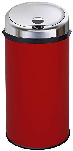 InMotion Red Stainless Steel Auto Sensor Kitchen Waste Dust Bin (42L)