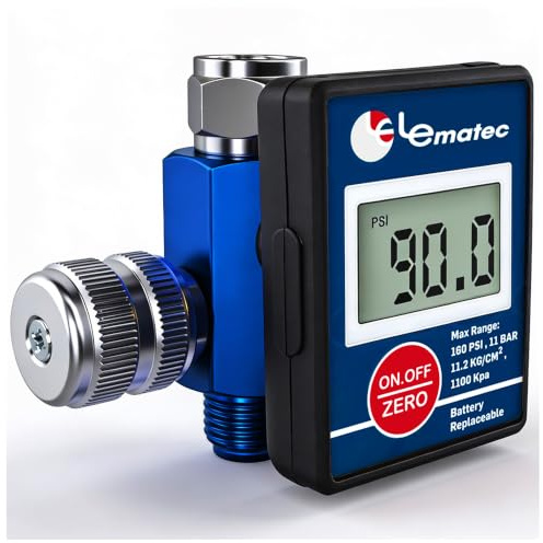 Air Pressure Regulator, Precise and Accurate Heavy Duty Air Regulator, ¼ Inch NPT 0-150 PSI Air Compressor Regulator with Gauge.