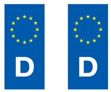 Selbstklebend Nummernschild-europäischen Länder eurologo – Auto/Spanien