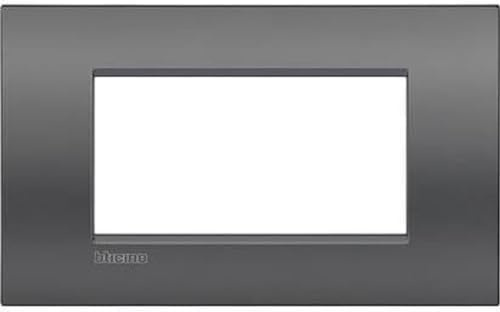 Bticino Placca Livinglight Air 4 Moduli, Grigio