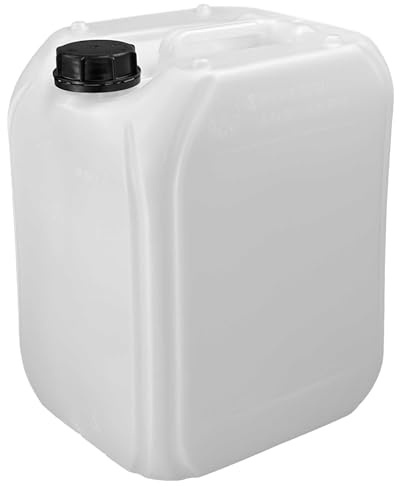 Trevendo 8er-Set Wasserkanister - Leerkanister - Kunststoffkanister (20 Liter, DIN 61, Ø49 mm) - lebensmittelecht & BPA-frei - inkl Beschriftungsetiketten