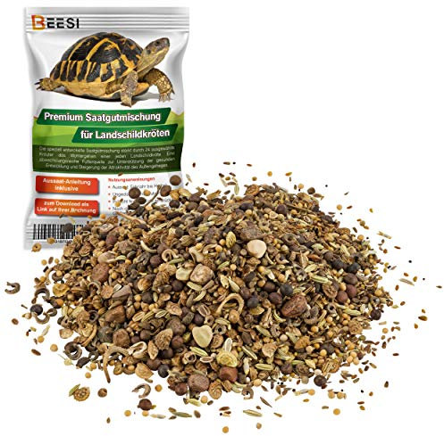 BEESI100g Schildkröten Samenmischung für Futterpflanzen inkl. Aussaat Anleitung, Kräuter