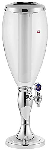 MU Leds Icicle The Home Draught Beer Tower, dispensadores de barril de cerveza, para cena, bar, fiesta, atmósfera de cerveza, C, 5L