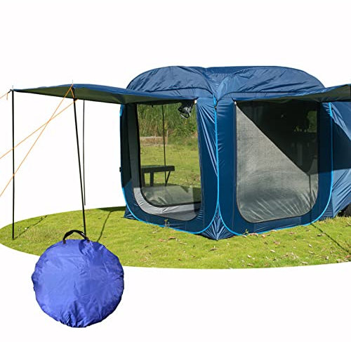 json2xml Heckklappe Schatten Markise Zelt-Pop Up,Auto Kofferraum Zelt Camping Für Auto Camping Road Trip Essentials,SUV Zelt Mit Winddichte Seile&Aufbewahrungstasche,Für SUV Auto Heckklappe Vordach