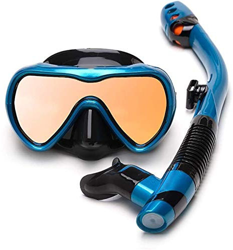 Tauchmaske, großer Rahmen, Taucherbrille, voll atmend, beschlagfrei, Schwimmbrille, Maske, Vollgesichts-Schnorchelmaske
