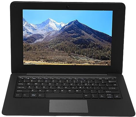 Laptop ultra sottile da 10,1 pollici con CPU N3350 Dual CPU, memoria ROM da 64 GB, display LCD HD, mouse cablato, webcam, HDMI, WLAN, 2500 mAh