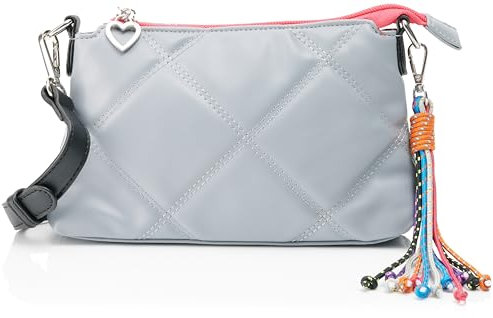 LIBBI Women's Damen Clutch, HELLGRAU