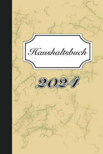 Haushaltsbuch - 2024: Ausgaben und Einnahmen gegenüberstellen und analysieren, datiert, Retro-Design