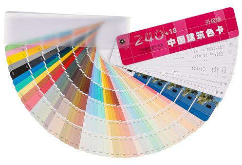 Mikikit Schede Colori Professionali Per Vernice Architettonica 258 Color Standard Strumento Per Abbinamento Colori Ruota Colorata Portatile Facile Da Trasportare e Usare