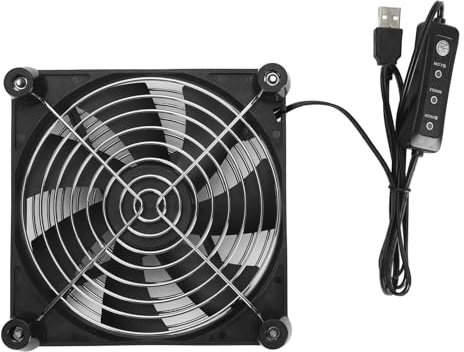 Gugxiom 140 Mm Case Fan, 5V 0.3A Computer PC Fan Brushless Exhaust Fan, 18-28dB Silent PC Case Cooler, 2800RPM Fast Cooling PC Fan for PC Game Consoles