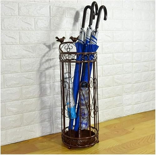 Schirmständer Vintage Regenschirmständer, Bodenregal In Der Hotelbankhalle, Queue-Stick-Ständer, 3 Farben(Color:Braun)