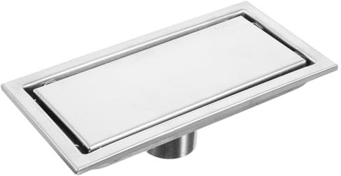 SEWOART Linearer Duschablauf Rechteckig Edelstahl Haarsieb Abflussstopfen Dusche Abnehmbar Rostfrei Duschablaufabdeckungen Bodenablaufsieb