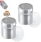 2 PCS Saupoudreuse à Cacao, Saupoudreuse Sucre Glace, Shaker Chocolat En Poudre, Boîte à Saupoudrer Inox Avec Couvercle, Pour Epice Poudre, Sucre Glace, Sel, Cacao en Poudre, Poivre, Paprika, Etc