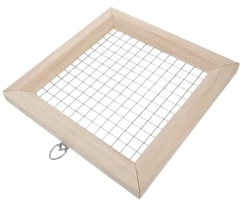 VANZACK Marco de plantación de Helecho Cuerno de Ciervo Enrejado de Interior para Plantas trepadoras tendedero para pastas Soporte de Maceta para Colgar en la Pared Acero Inoxidable Beige