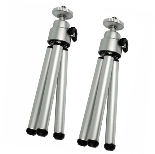 iplusmile Mini Trépied Pieds Flexibles en Alliage D'aluminium pour Smartphone Clip pour Téléphone et Caméra Support Portable Léger Pack de 2pcs pour Voyage
