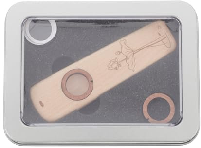 Holzkazoo Musikinstrument für Gitarren und Ukulelenbegleitung | Beige, Leicht zu Erlernen, Tragbares Design, für Musikalische Frühförderung und Geschenk