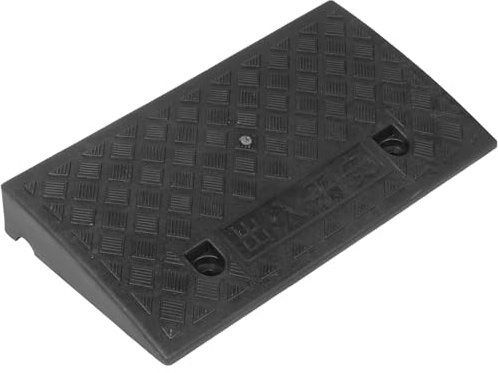 Tappeto Rampa Soglia Casa Auto 1 Pz in Plastica e Gomma Nera