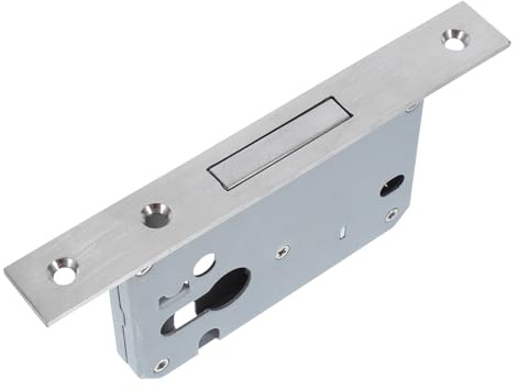 jojofuny Serrure à Mortaiser en Acier Inoxydable pour Portes de Gaines Techniques Verrou à Pêne Unique Résistance Anticorrosion Compatible Cadres Aluminium Étroits Verrou de Sécurité