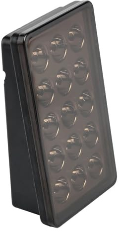 QIFANB Troisième Feu Stop Stroboscopique Style F1 Arrière À 15 Led Rouges Conduite DRL Antibrouillard 12V Universel Pour Moto Aurocar Troisième Feu Stop Feux Arrière