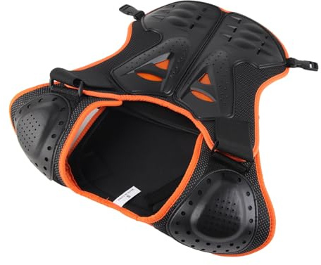 Generic Enfants équitation Poitrine Dos Protecteur Patinage Réfléchissant Garde Gilet Vestes pour Garçons Filles 5 12 Ans équitation Ski (S)