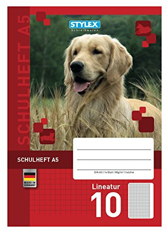 Stylex 29710 Schulheft DIN A5 mit Lineatur 10