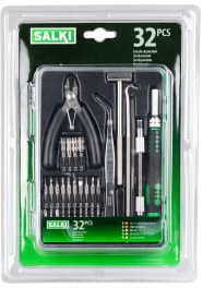 SALKI | Jeu de Tournevis de Précision 32 pièces | Kit Outils de Précision 32 pièces pour le Bricolage et la Réparation de Produits Electroniques de Montres et de Lunettes