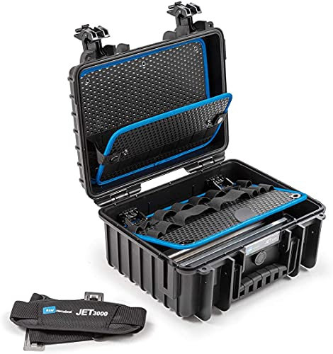 B&W Valigetta portautensili JET 3000 con anelli portautensili (valigetta in PP, volume 11,7l, 33,3 x 23,5 x 15 cm interno) 117.16/P, senza utensili