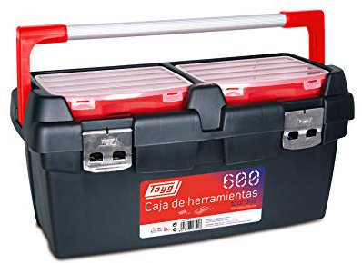 Tayg Caja herramientas plástico aluminio n. 600, negro, 600 x 305 x 295 mm