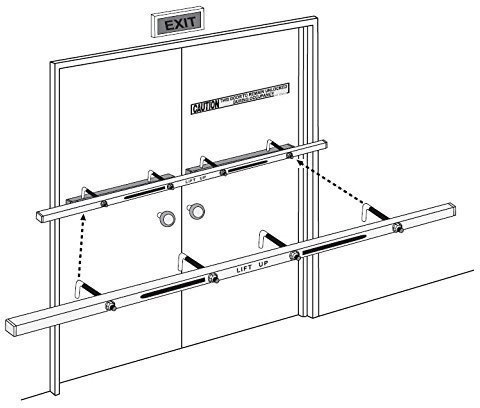 Exit Security Inc Exit Security Hook-On 72 Outswinging Door Bar
