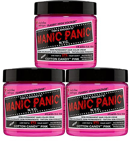 Manic Panic - Crema semipermanente para el pelo en tarro, color violeta