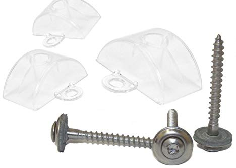 Abstandhalter 76/18 für Sinus/Wellblech + Spenglerschrauben 4,5x45 100 Stück Edelstahl A2