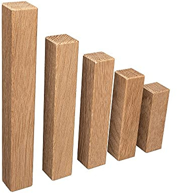 Universal Eckblock Ecke ECKTURM Eckstab für Eiche Sockelleisten ROH Eckturm Eckturm Premium (mit Fase), Höhe 85 mm