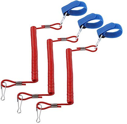 RH-HPC Surfbrett Zubehör 3pcs / Bag Coiled Surfbrett Leine Surfen Stand Up Paddle Board Surf Paddle Board Cord Leash Surfbrett Socken