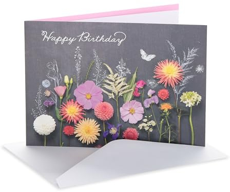 UK Greetings Geburtstagskarte für sie/Freundin – geprägtes Detaildesign