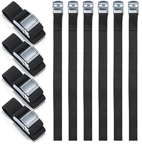 10 Stück 50cm Schwarz Spanngurte Kurz,Befestigungsgurte Befestigungsriemen für Fahrrad,Gurte zum Befestigen Fahrradträger,Verstellbare Zurrgurte mit Klemmschloss,Zurrgurt für Motorrad Gepäck