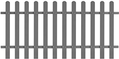 INLIFE Clôture à lattes WPC 200 x 100 cm, 6,41 kg, 42820